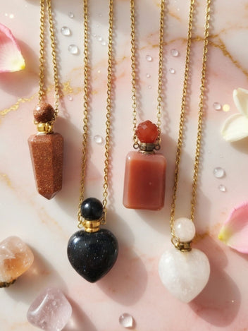 DIJE PERFUMERO CUARZO NATURAL