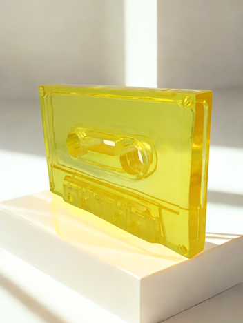 Figura Cassette Resina Transparente