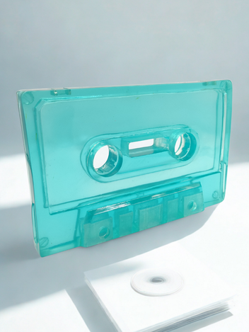 Figura Cassette Resina Transparente