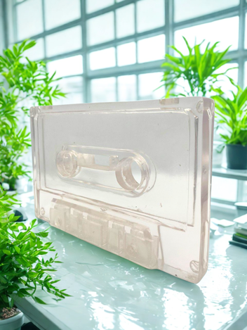 Figura Cassette Resina Transparente