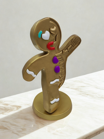 Escultura Cookieman De Resina