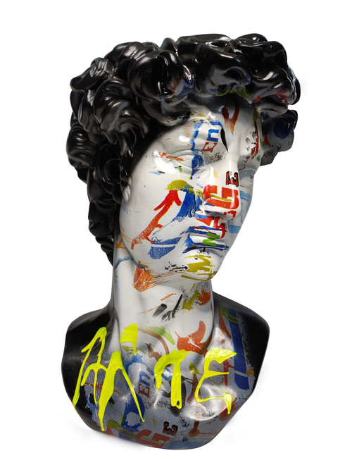 Busto David Art Negro En Resina