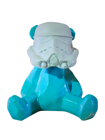 Escultura Gummy En Resina Con Casco Galáctico