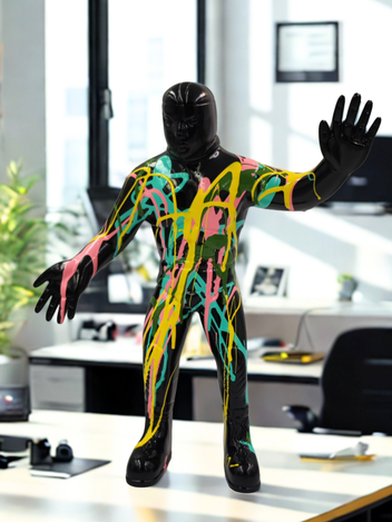 Escultura Luchador En Resina