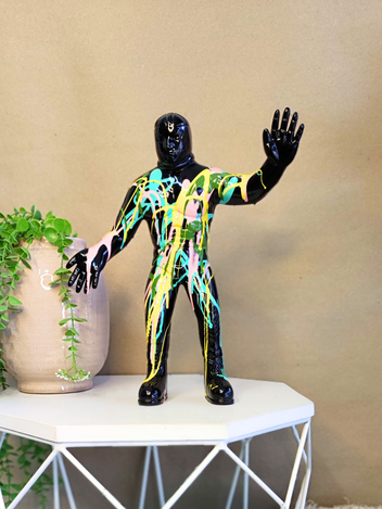 Escultura Luchador En Resina